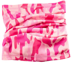 Scaldacollo per adulti "camouflage rosa"